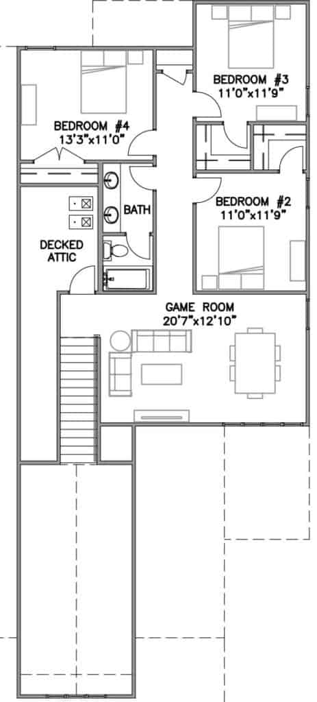 Asher Homes Denver Floor Plan Second Floor