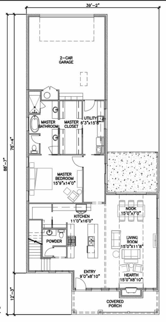 Asher Homes Vail Floor Plan First Floor