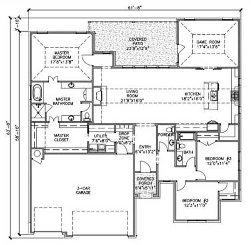 Hampton Floor Plan First Floor
